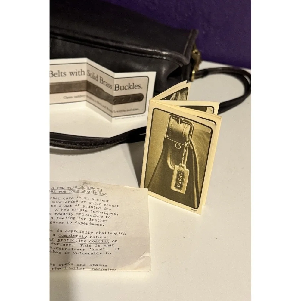 Vintage Coach Bonnie Cashin Bag Double Strap 1982 Paperwork NYC Made 9455